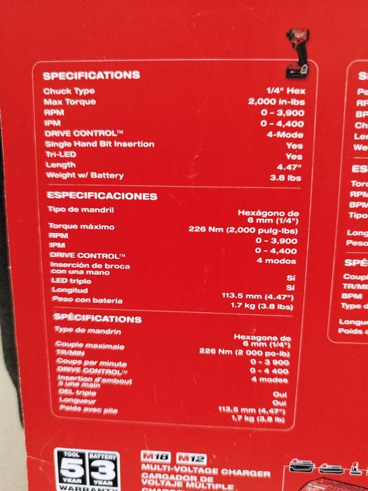 Milwaukee M18 Fuel 3697-22 набір потужних шуруповертів Оригінал США