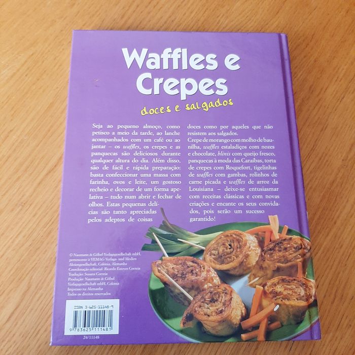 Livro de receitas Waffles e Crepes
