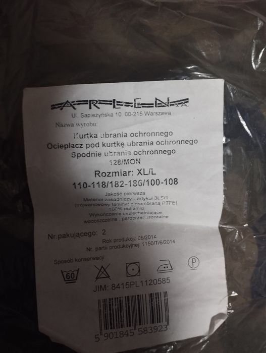 Ubranie ochronne XL/L