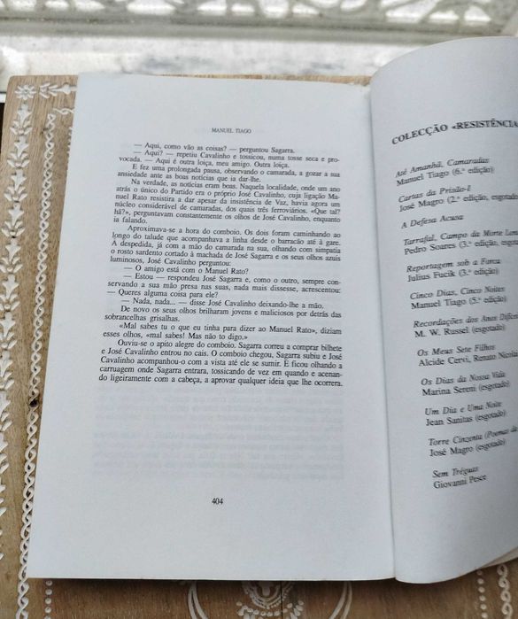 Livro "Até Amanhã, Camaradas - Manuel Tiago"