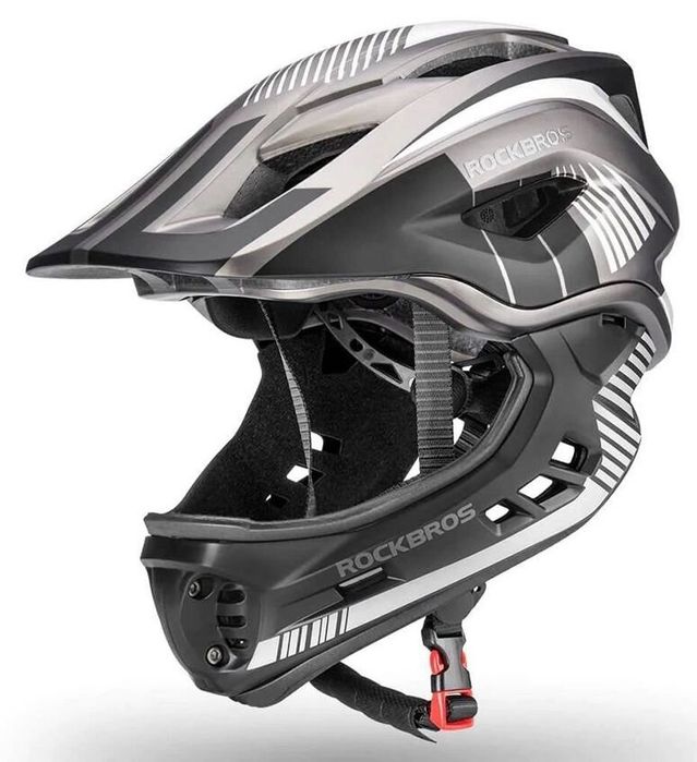 NOWY Kask rowerowy ROCKBROS TT-32SBTG-S Szary dla Dzieci (rozmiar S)