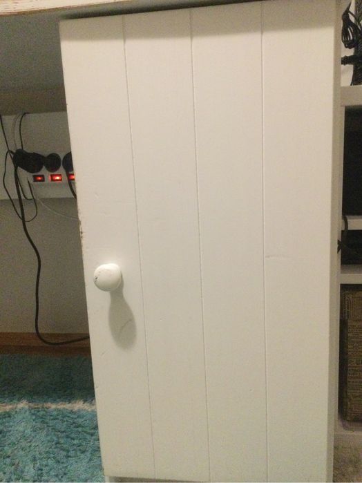 Biurko drewniane białe Pinio 120x60