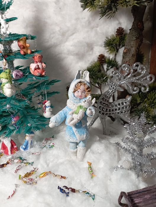Новогодние игрушки из ваты,500