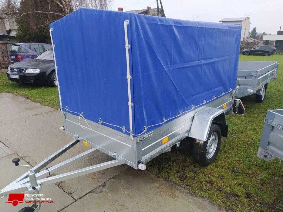 Przyczepa lekka Rydwan model A750/D2 wym 245x125 profesjonalna resor