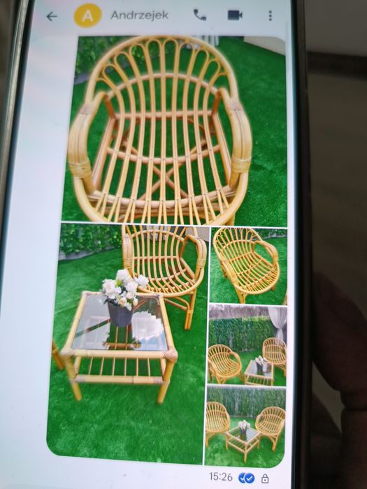 Ratanowe meble ogrodowe