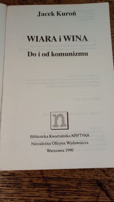 Wiara i wina. Jacek Kuroń
