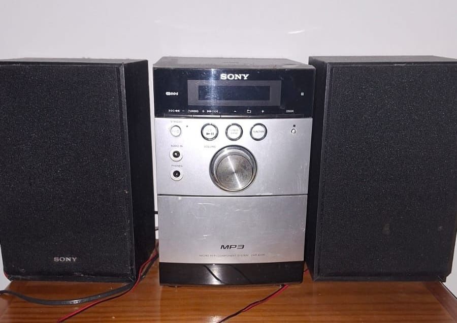 Aparelhagem Sony Cassete e CD