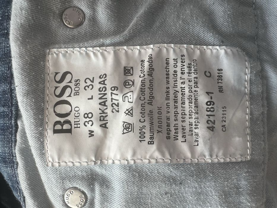 Летние мужские джинсы Hugo Boss, оригинал, размер 38