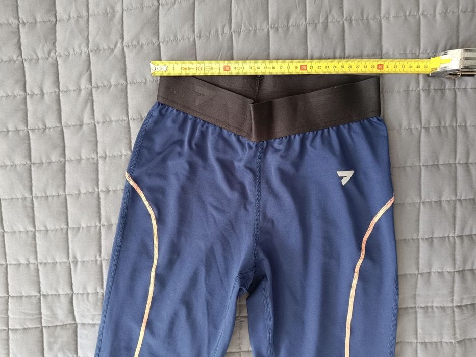 Seven For 7 legginsy sportowe XS granatowe guma