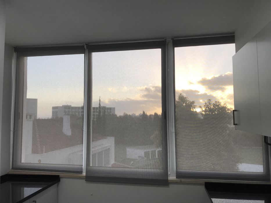 Estores de Linho Cinza Leroy Merlin 90cm