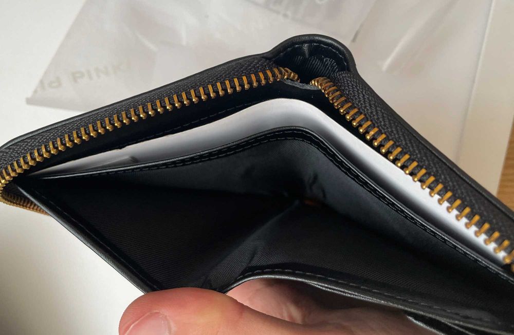 portfel pinko taylor zip around czarny