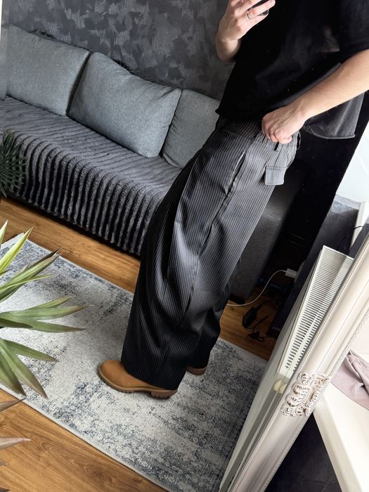 Оверсайз брюки Baggy stripped suit pants Jaded type штани Класичні Оверсайз Брюки в Полоску