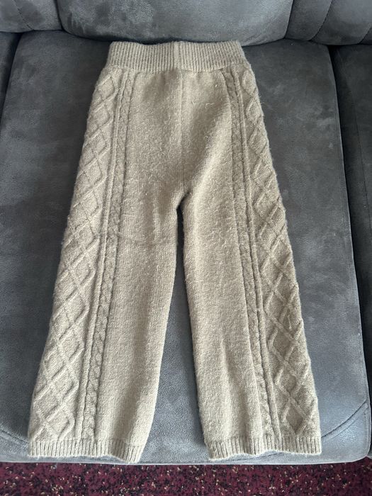 Стильний вязаний костюм для дівчинки зріст до 98 см.