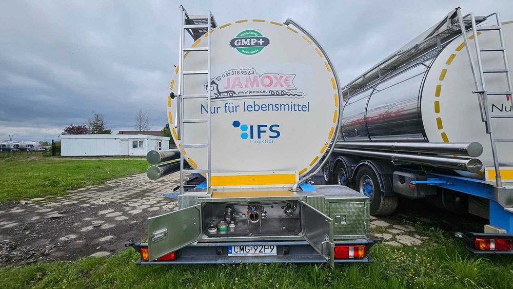 Cysterna spożywcza Wamsianów 30 000 l izo, Webasto, CIP, 4 komory