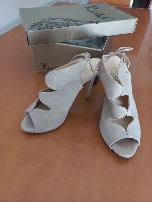 Sandálias N 37 Bege