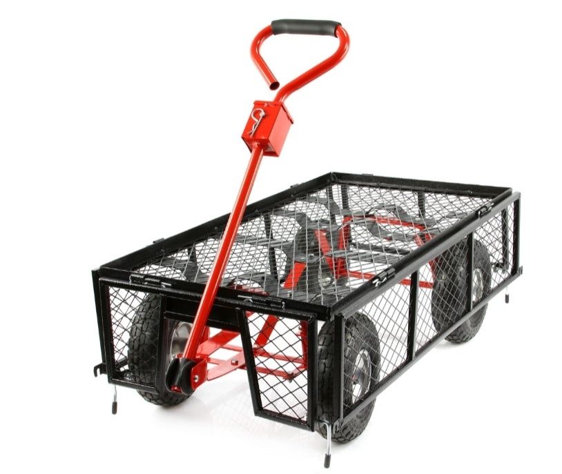Wózek ogrodowy 400kg uchwyt hak + wkład materiałowy