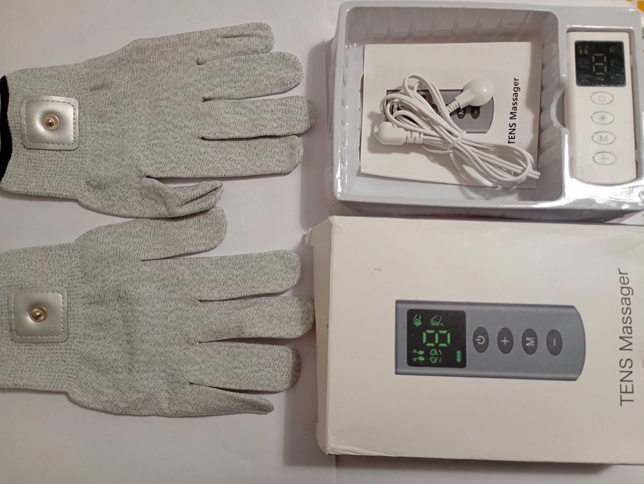 luvas de massagem tens. Novas