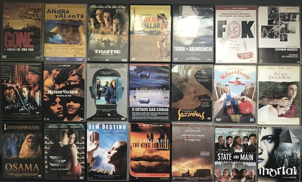 Grande lote de cinema indie, alternativo, europeu, premiado, etc