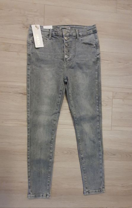 Szare rurki jeansy 42 xl
