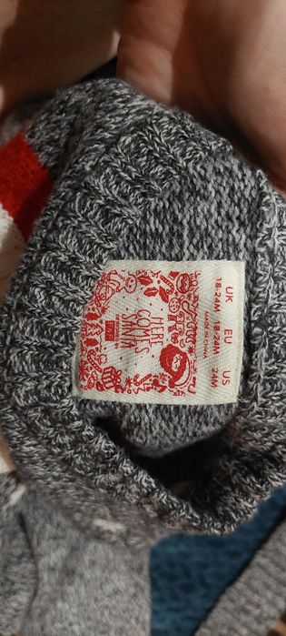 Sweter ciepły Mikołaj Święta  92 bliźniaki