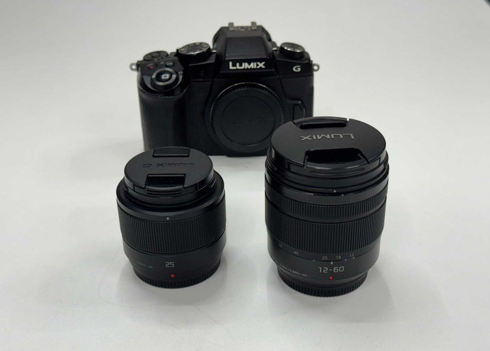 Lumix G80 + 12-60mm + 25mm f1.7 + Filtry ND i Polaryzcyjny