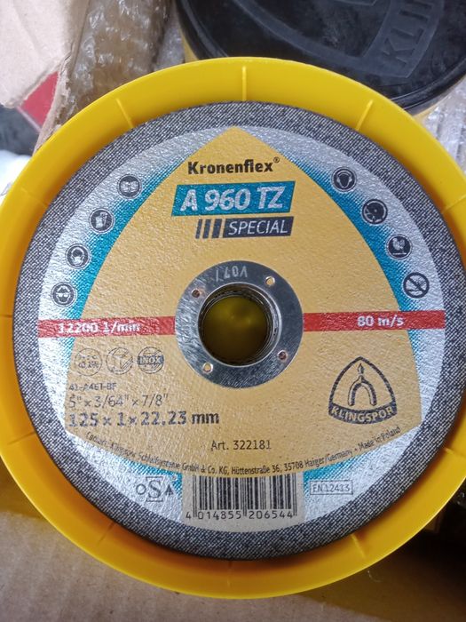 Круг,диск отрезной Klingspor Special 125х1,0х22 A960TZ