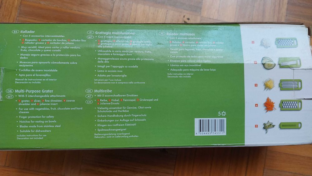 Ralador Multifunções Manual ERNESTO - Usado 1x