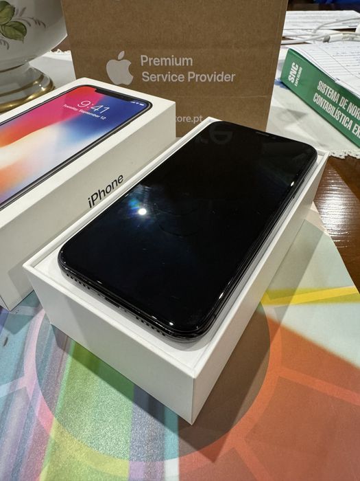 Iphone x 64gb com caixa