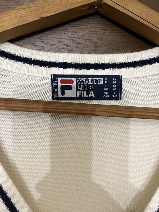 Тенісний чоловічий кардиган FILA White Line 46-48 розмір