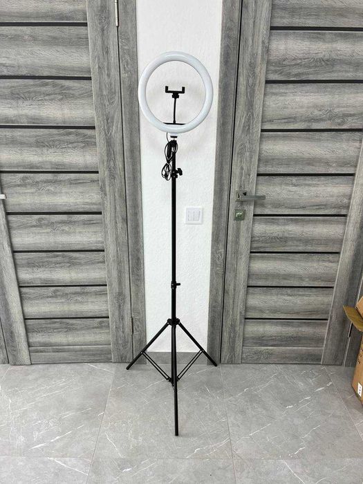 Кільцева LED ЛАМПА + ШТАТИВ на 2 метри! Повний набір блогера! Яскрава.