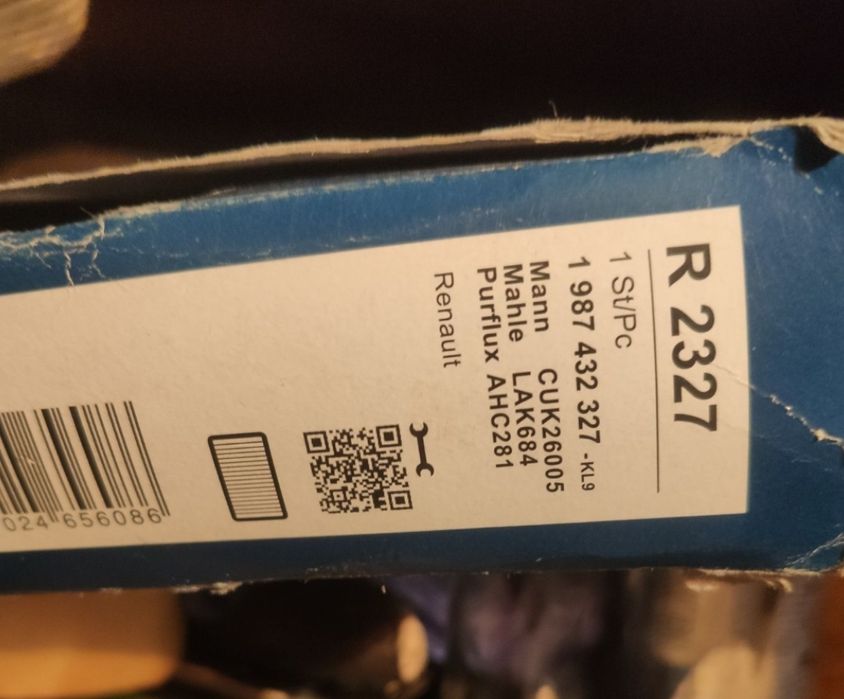 Filtr rodzinny kabinowy