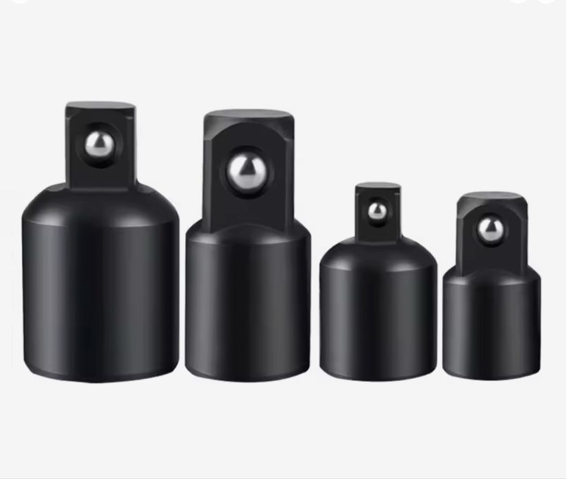 Нобор 4шт адаптерів ударних перехідників гайковерт трещотка1/4 3/8 1/2