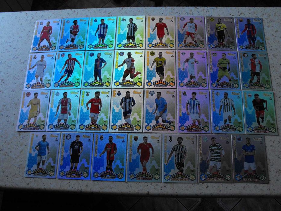 Karty topps Match Attax 2023/24, komplet kart topps HERITAGE.