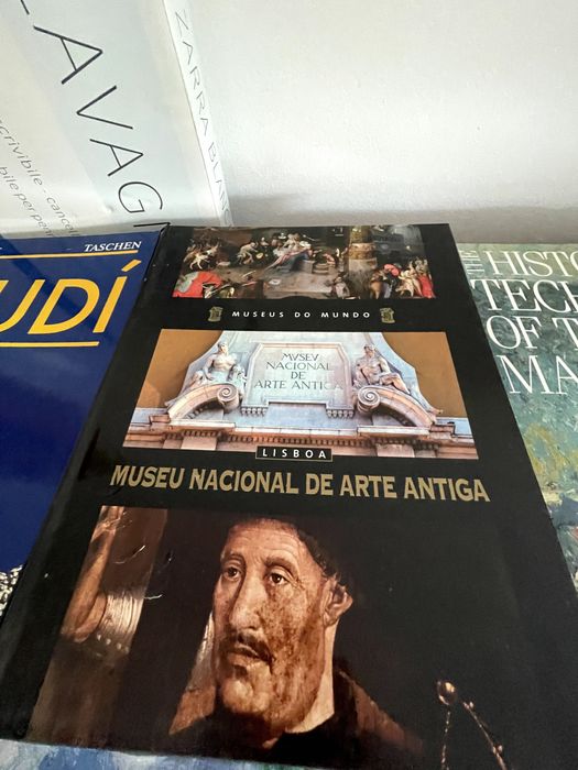 Conjunto de vários livros de arte, literatura, pintura e escultura