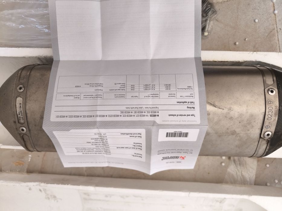 Escape AKRAPOVIC Honda CB 500 X F CBR