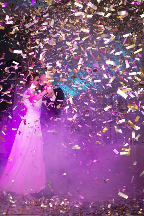 Холодные фонтаны, Конфетти пушка, Тяжёлый дым