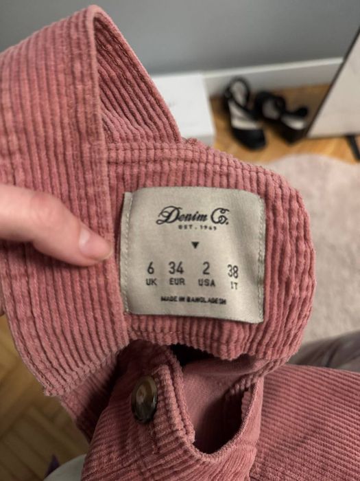 Вельветовий сарафан Denim Co. рожевий, XS