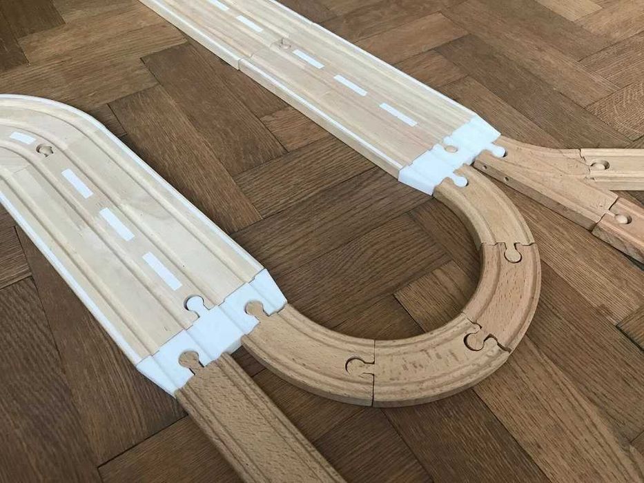 Конектор для деревяної залізниці (1 в 2) Brio ikea Playtive