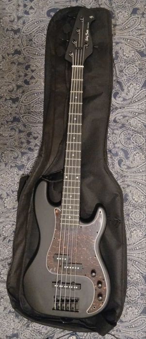 Baixo Harley Benton PJ-5 SBK Deluxe Series