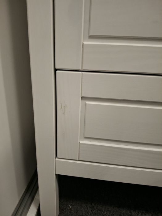 Łóżeczko + przewijak z komodą Ikea+nowy materac z matą