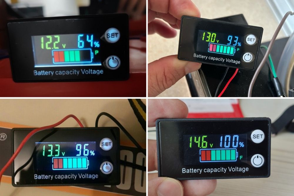 Индикатор заряда аккумулятора, вольтметр, DC 8-100V Li-ion, LiFePO4