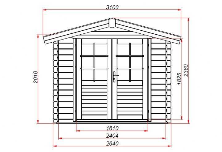 OD ręki Domek ogrodowy narzędziowy ŚWIERK 2,5x2,5 2,6x2,6 podłoga 28mm
