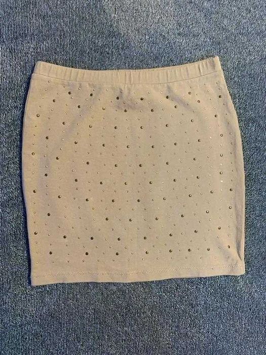 Міні-спідниця stradivarius зі стразами, зріст 158 / розмір xs