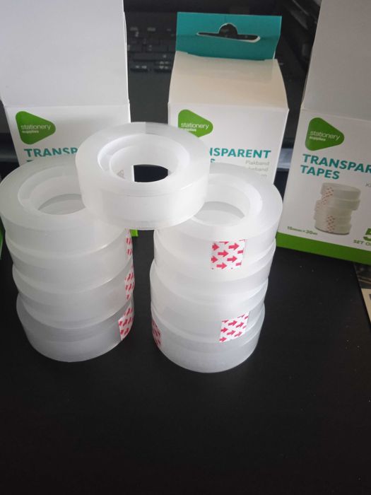 Cx de 5 rolos fita cola transparente