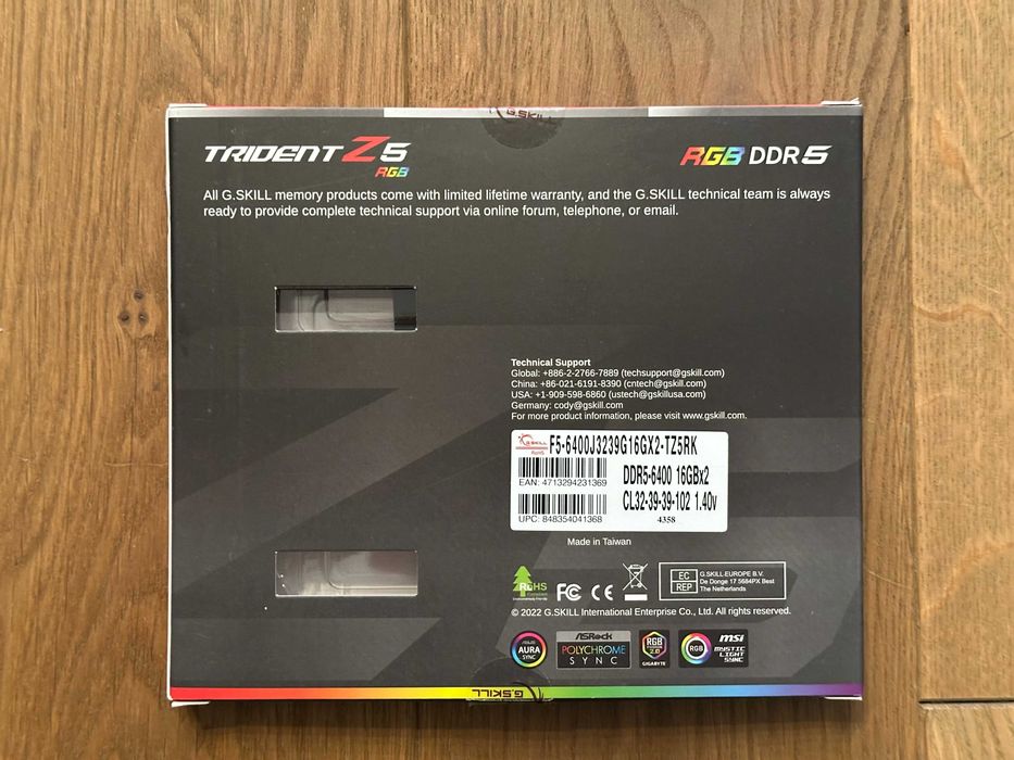 Pamięć DDR5 6400 32GB - G.Skill Trident Z5 RGB