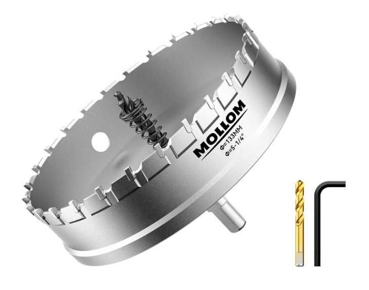Otwornica widiowa do metalu średnica 133mm MOLLOM