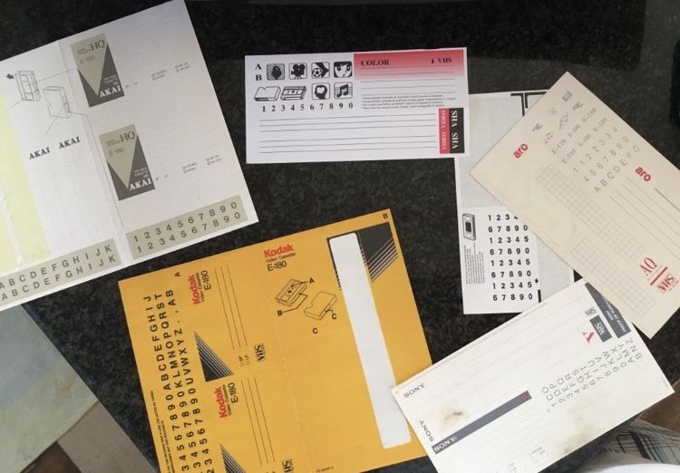 Cassetes VHS anos 80 e 90 (vintage antigas e raras algumas)