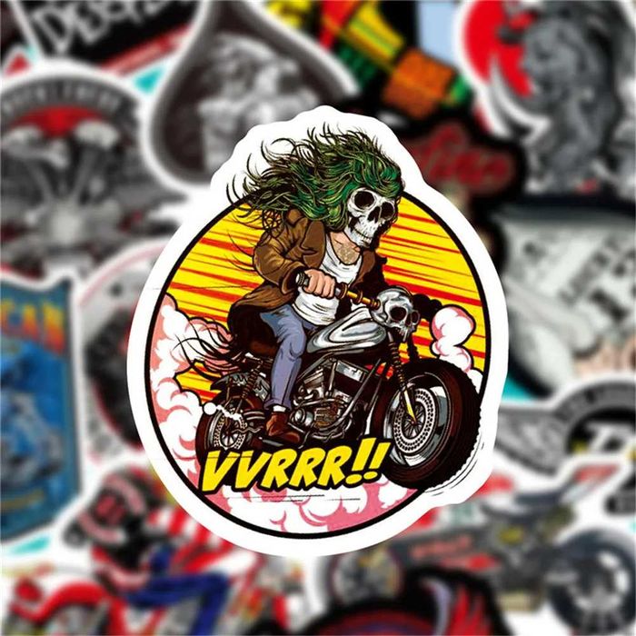 Наклейки стикеры сексуальные девушки байкеры мотоциклы Harley-Davidson