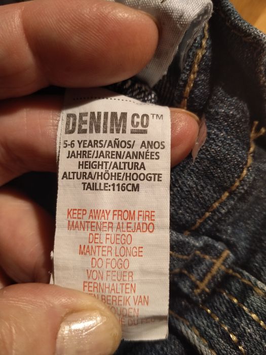 Spodnie dziewczęce jeansowe rozm. 116 (5-6 lat)