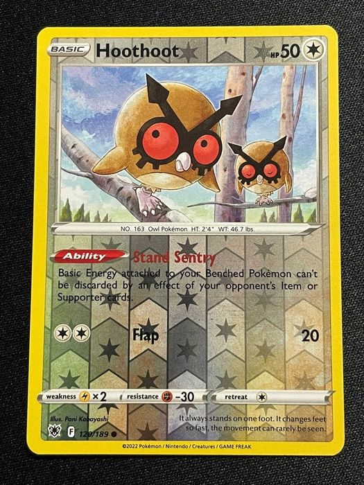 Carta Pokemon Hoothoot 120/189 Astral Radiance